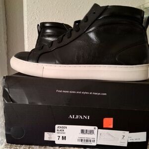 Alfani Men's Black and White Sneakers